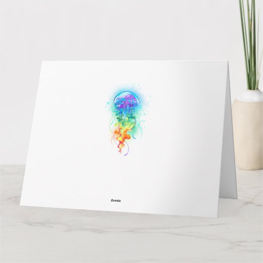 Kwal in regenboogkleuren kaart (Achterkant)