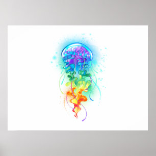 Kwal in regenboogkleuren poster