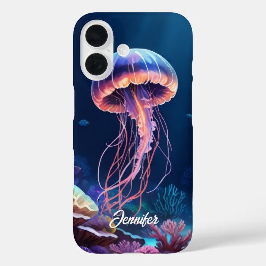 Kwal Kunst, Witte Script Naam Case-Mate iPhone Case (Achterkant)