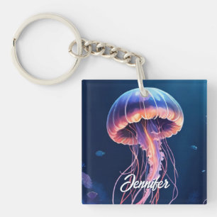 Kwal Kunst, Witte Script Naam Sleutelhanger