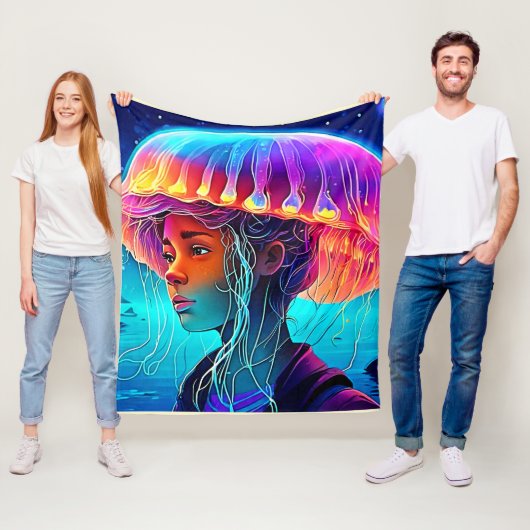 Kwal Meisje Kunst Fleece Deken (In situ)