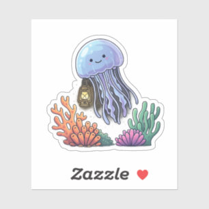 Kwal met oceaanlantaarn sticker