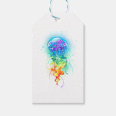 Kwal met regenboogkleuren cadeaulabel (Voorkant)