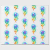 Kwal met regenboogkleuren cadeaupapier (Vlak)