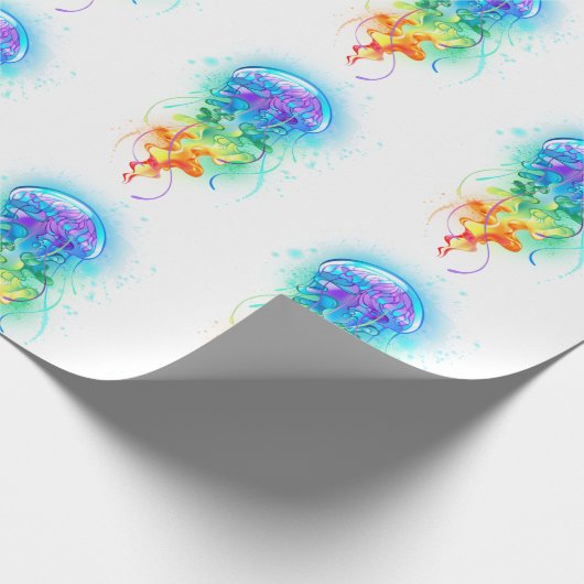 Kwal met regenboogkleuren cadeaupapier (Hoek)