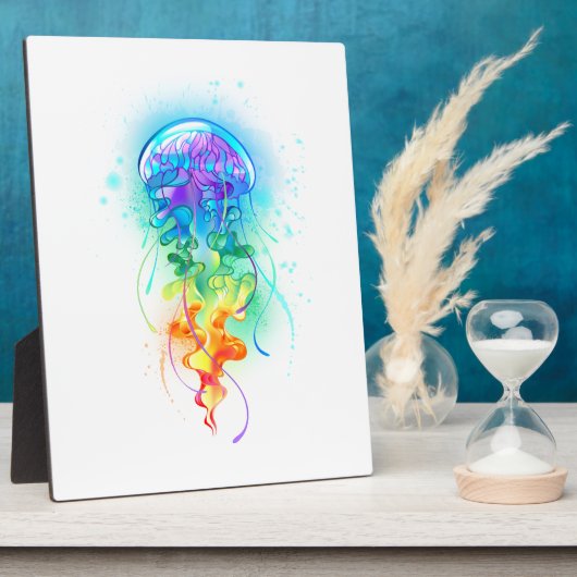 Kwal met regenboogkleuren fotoplaat (Zijkant)