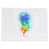 Kwal met regenboogkleuren groot cadeauzakje (Achterkant)