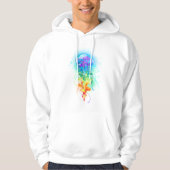 Kwal met regenboogkleuren hoodie (Voorkant)