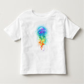 Kwal met regenboogkleuren kinder shirts (Voorkant)