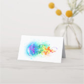 Kwal met regenboogkleuren klantenkaartje (Achterkant)