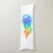 Kwal met regenboogkleuren lichaamskussen (Achterkant (Verticaal))