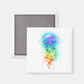 Kwal met regenboogkleuren magneet (Voorkant / Achterkant)