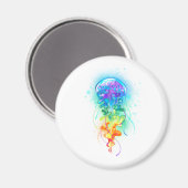 Kwal met regenboogkleuren magneet (Voorkant / Achterkant)