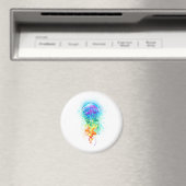 Kwal met regenboogkleuren magneet (Insitu (Vaatwasser))