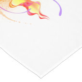 Kwal met regenboogkleuren medium tafelloper (Hoek)