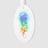 Kwal met regenboogkleuren ornament (voorkant)