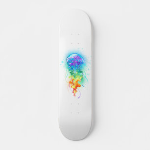 Kwal met regenboogkleuren persoonlijk skateboard