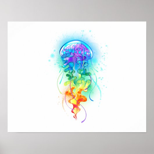 Kwal met regenboogkleuren poster (Voorkant)