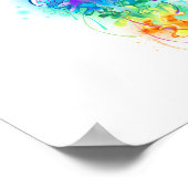 Kwal met regenboogkleuren poster (Hoek)