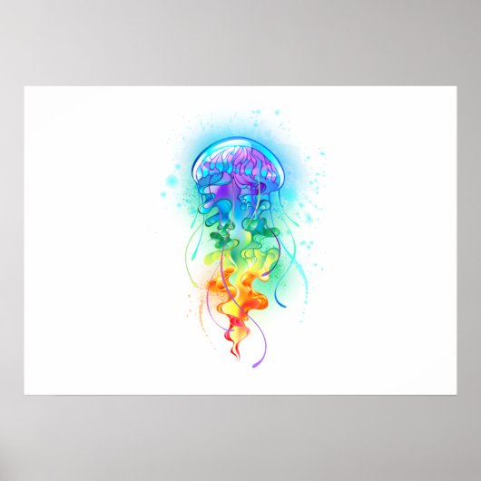 Kwal met regenboogkleuren poster (Voorkant)