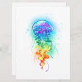 Kwal met regenboogkleuren programmakaart (Voorkant / Achterkant)