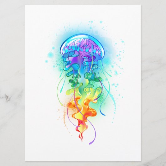 Kwal met regenboogkleuren programmakaart (Voorkant)