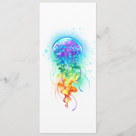 Kwal met regenboogkleuren programmakaart (Voorkant)