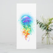 Kwal met regenboogkleuren programmakaart (Staand voorkant)