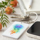Kwal met regenboogkleuren sleutelhanger (Voorkant Rechts)