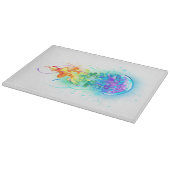 Kwal met regenboogkleuren snijplank (Hoek)