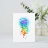 Kwal met regenboogkleuren uitnodiging briefkaart (Staand voorkant)