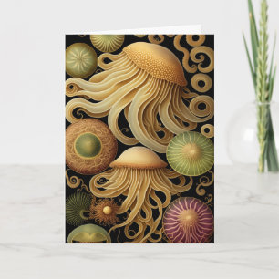 kwal   Modern Haeckel Greeting Kaart
