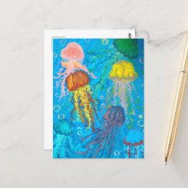 kwal, oceaan, zee briefkaart