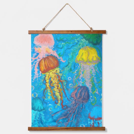 kwal, oceaan, zee hangend wandkleed (Voorkant)