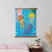 kwal, oceaan, zee hangend wandkleed (Slaapkamer)