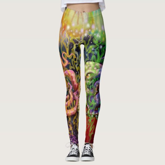 kwal-octopus-aliens leggings (Voorkant)