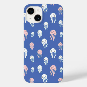 Kwal op blauwe achtergrond Case-Mate iPhone 14 hoesje