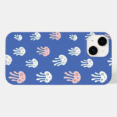 Kwal op blauwe achtergrond Case-Mate iPhone case (Achterkant (horizontaal))