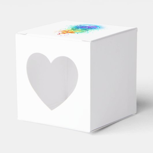 Kwal regenboog bedankdoosjes (Voorkant Zijde)