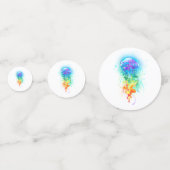 Kwal regenboog confetti (Achterkanten)