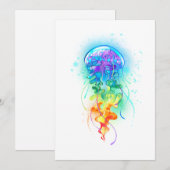 Kwal regenboog feestdagenkaart (Voorkant / Achterkant)