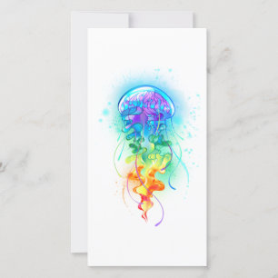 Kwal regenboog feestdagenkaart