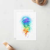 Kwal regenboog notitiekaartje (Voorkant / Achterkant in situ)