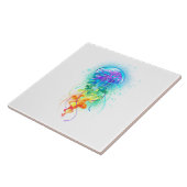 Kwal regenboog tegeltje (Zijkant)