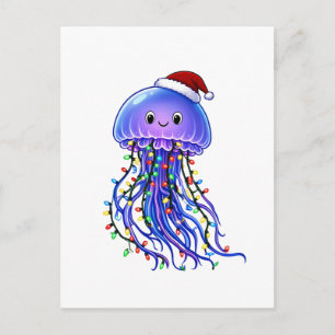 Kwal Santa Hoed Kerstverlichting Merry Jellyma Briefkaart