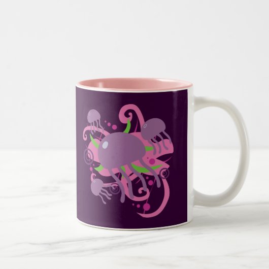 kwal tweekleurige koffiemok (Rechts)