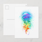 Kwal van de regenboog feestdagenkaart (Voorkant / Achterkant)