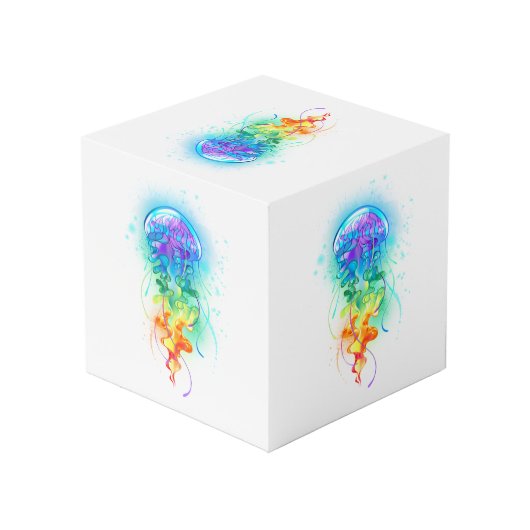 Kwal van de regenboog kubus (Achter hoekig)