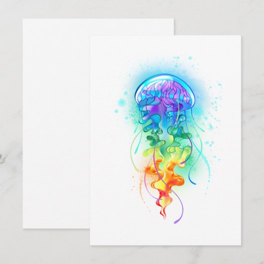 Kwal van de regenboog notitiekaartje (Voorkant / Achterkant)