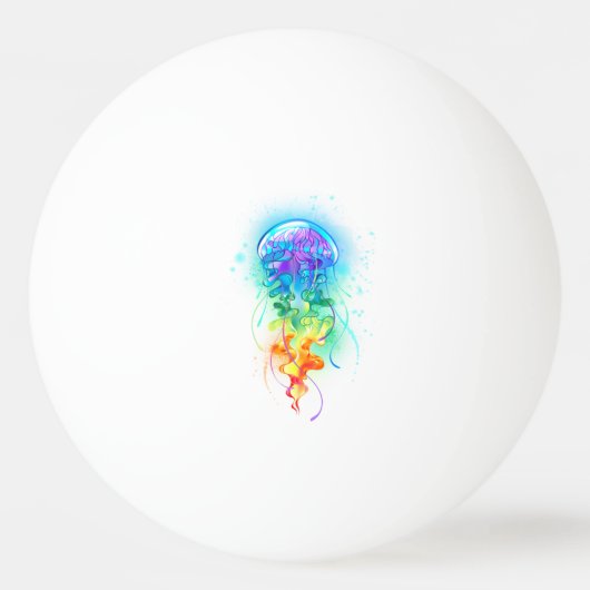 Kwal van de regenboog pingpongbal (Achterkant)
